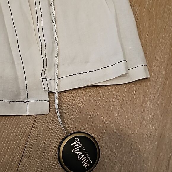 White linen maxi a line skirt size 4 Tweeds - Picture 3 of 9